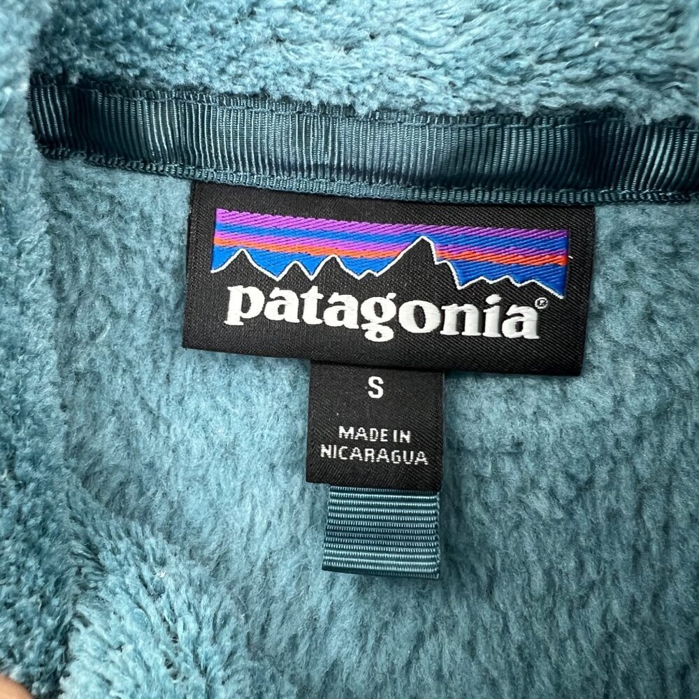 Patagonia Re-Tool Snap-T Women's Fleece Pullover, Teal Green, Size Small - Picture 3 of 11
